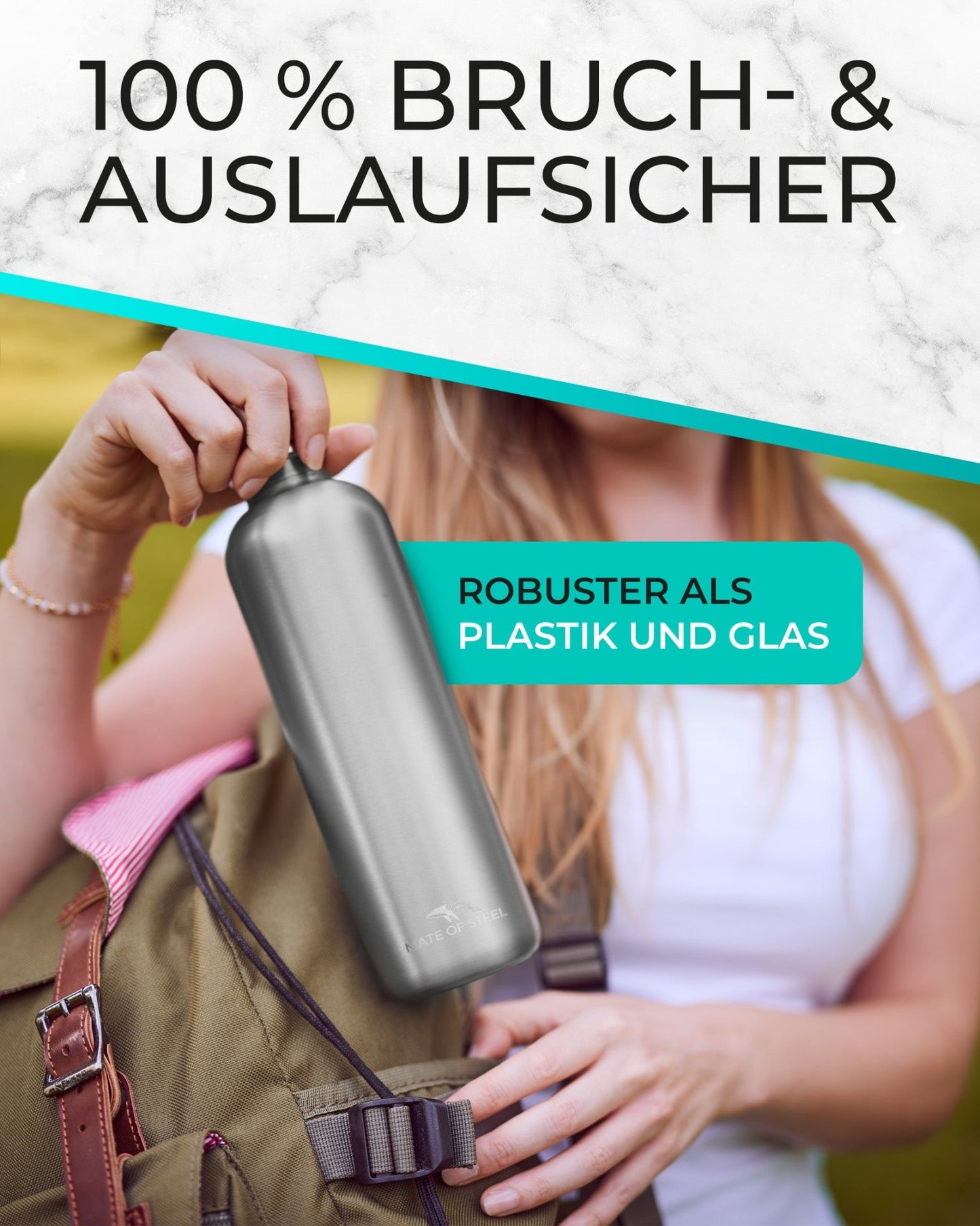 Flipper - 0.75L Edelstahl-Flasche