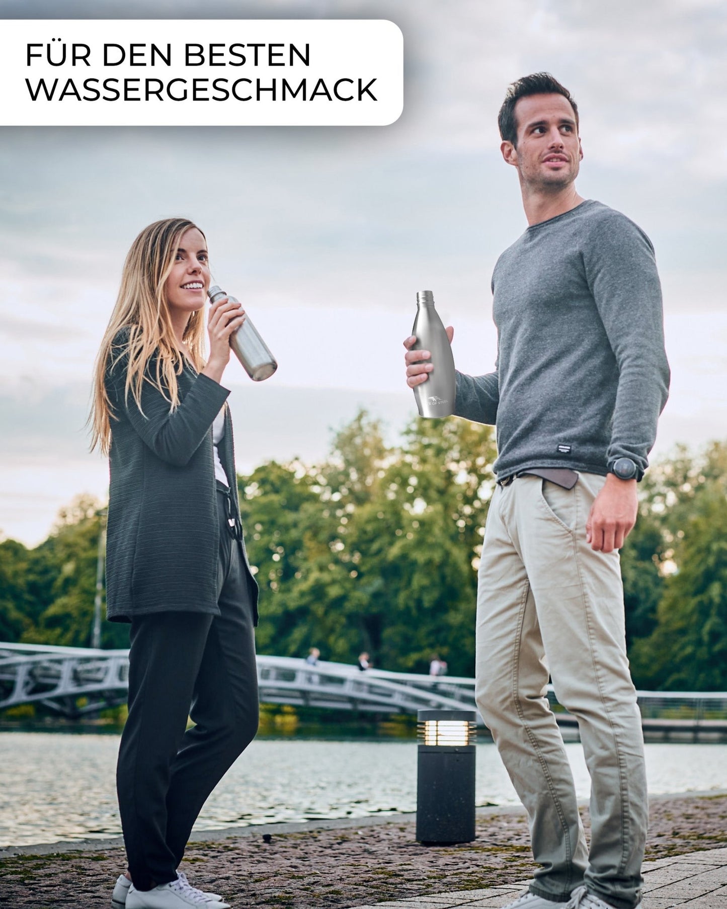 Willy - 0.9L Edelstahl-Flasche