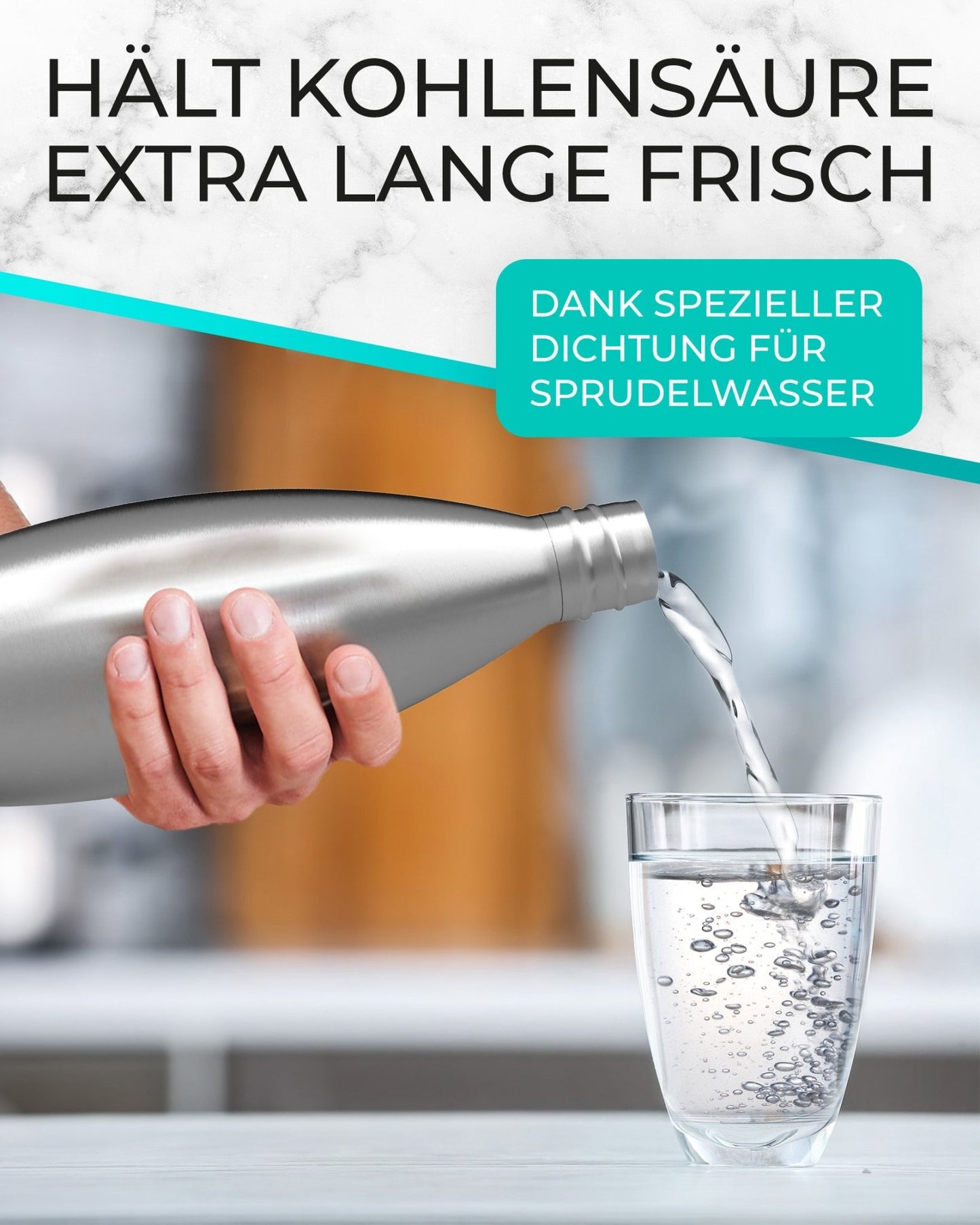 Willy - 0.9L Edelstahl-Flasche