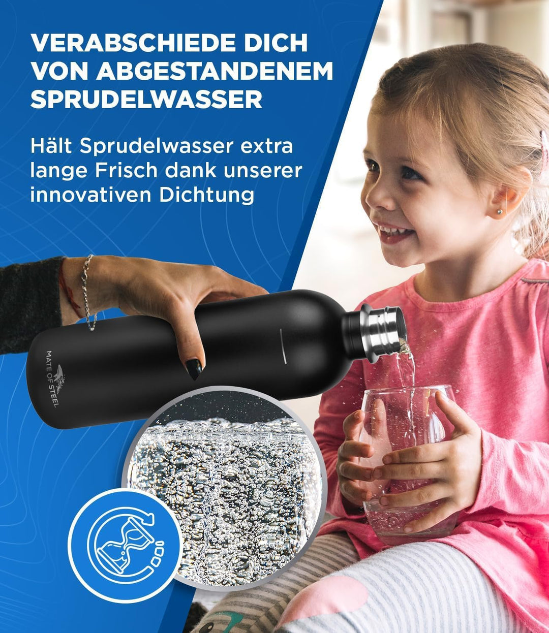 Moby-Dick - 1.0L Edelstahl-Flasche (Black)
