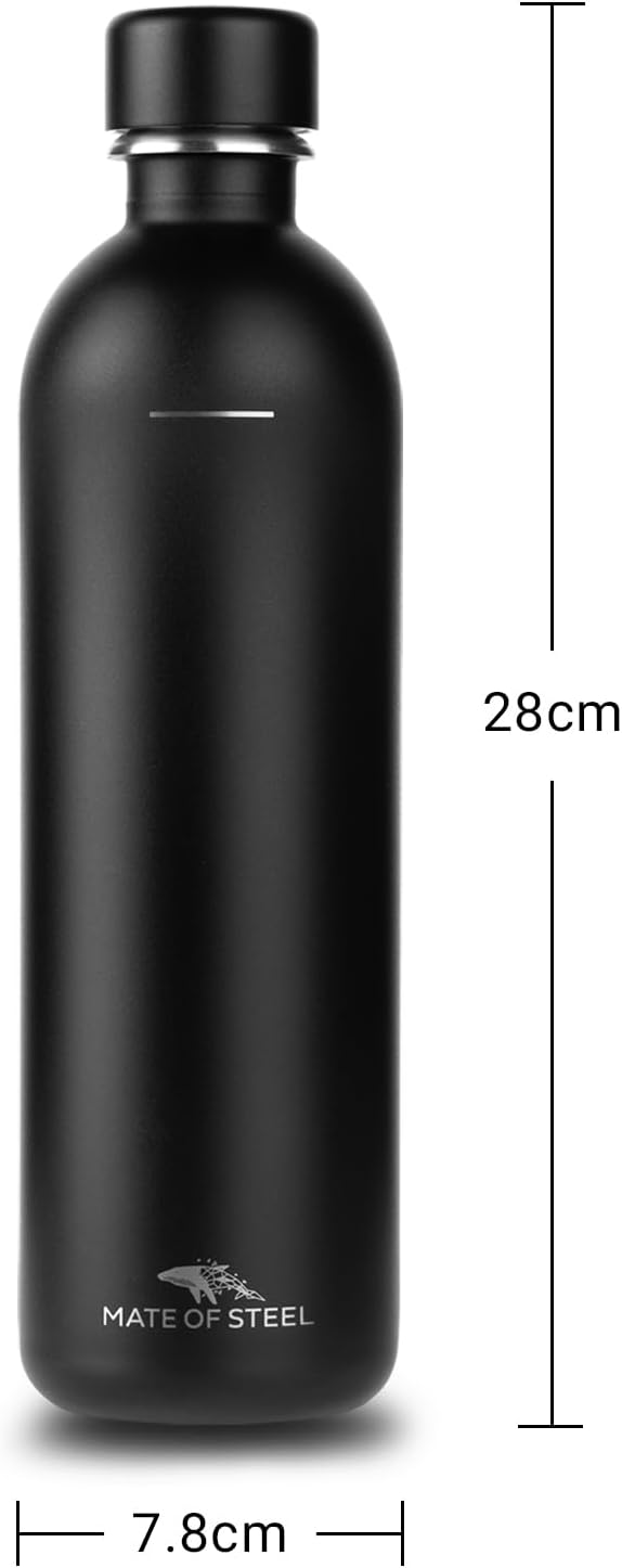 Moby-Dick - 1.0L Edelstahl-Flasche (Black)