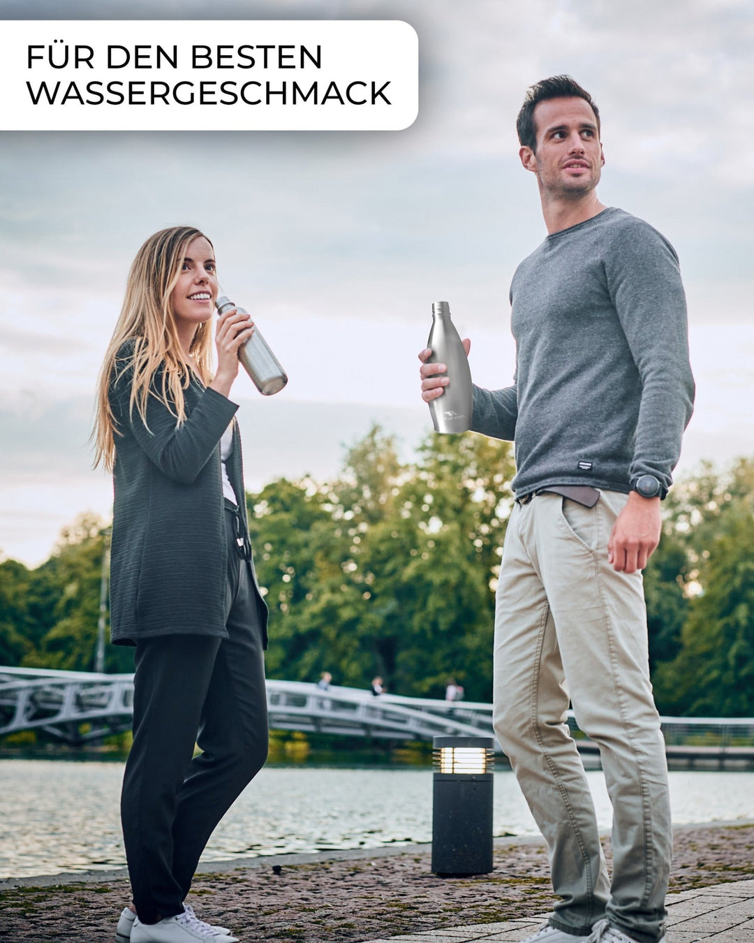 Flipper & Willy Bundle - 0.75L & 0.9L Edelstahl-Flasche